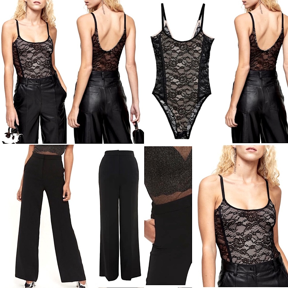 TOPSHOP complete outfit 0/2 bodysuit & slacks NWT